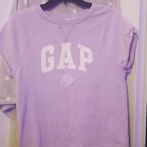 Gap Light Purple Short Sleeve Sweater